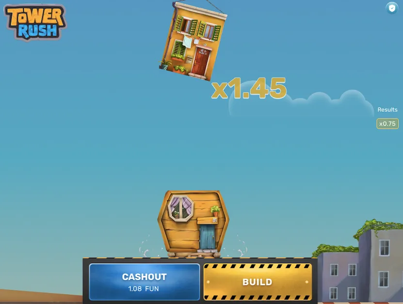 Tower rush games mobile version showing simplified rush strategy interface