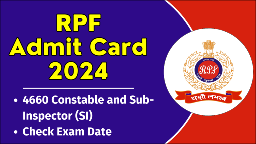 RPF Admit Card 2024