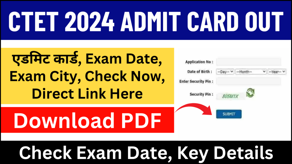 CTET 2024 Admit Card